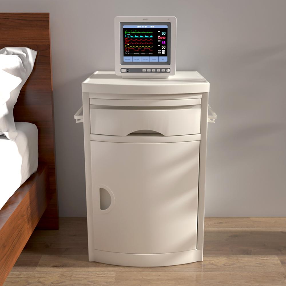 医用床头柜抽屉式护理床加厚塑料储物柜大容量材质桌子诊所