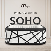 Mspa户外充气温泉恒温浴缸浴池泳池家用按摩泡澡浴桶185cm适合6人