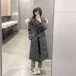棉袄女款2026棉服新款韩系超中长款棉衣好看加厚羽绒冬季外套过膝
