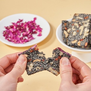 朴食有方黑芝麻核桃糕芝麻软糕零食小吃独立包装枸杞玫瑰原味袋装
