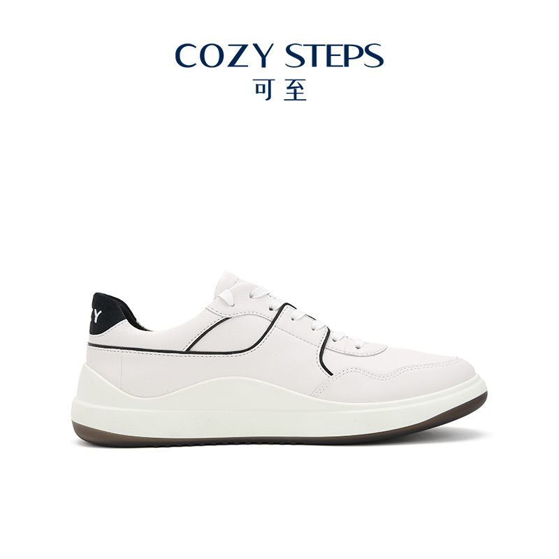 简约系带 真皮鞋面 字母刺绣 潮流休闲
