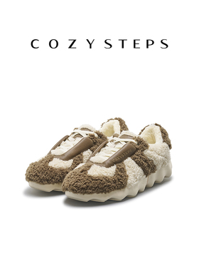 COZY STEPS可至新款女士轻盈法棍德训鞋舒适毛毛潮流时尚休闲鞋