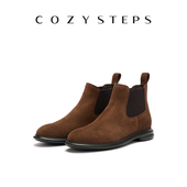 COZY STEPS可至25新女士复古百搭时尚 切尔西靴英伦休闲平底中筒靴