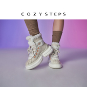 厚底加绒贝果雪地靴 8128 STEPS可至冬季 新款 方枪枪同款 COZY