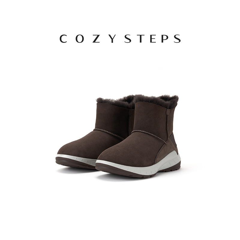cozy男款雪地靴羊皮毛一体