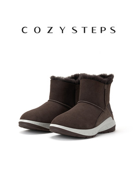 COZY STEPS男士24冬季舒适羊皮毛一体保暖防寒防滑大码雪地靴8135