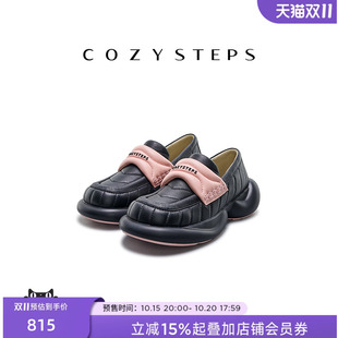 潮流单鞋 COZY 厚底Q弹增高时尚 乐福鞋 STEPS可至春新休闲舒适女款