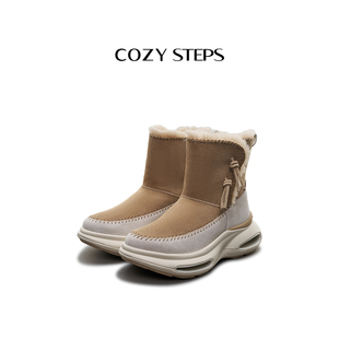 新款 冬季 保暖舒适靴子厚底保暖舒适雪地靴8109 STEPS可至 COZY