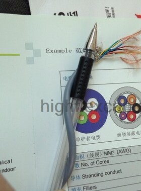 编码器线超柔拖链电缆电线8芯4对双绞线RS232\RS22信号线TRVSP