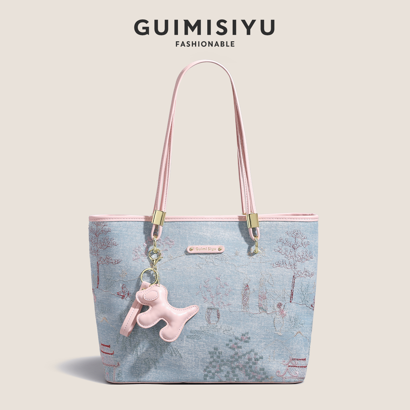 GUIMISIYU原创托特包包女2025新款大容量包包通勤上班休闲单肩包