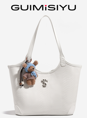 STK白蛇断处包包大学生上课通勤休闲大容量托特包百搭手提单肩包