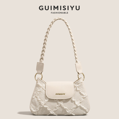 GUIMISIYU腋下包包女2025新款高级感通勤手提单肩斜挎小众法棍包