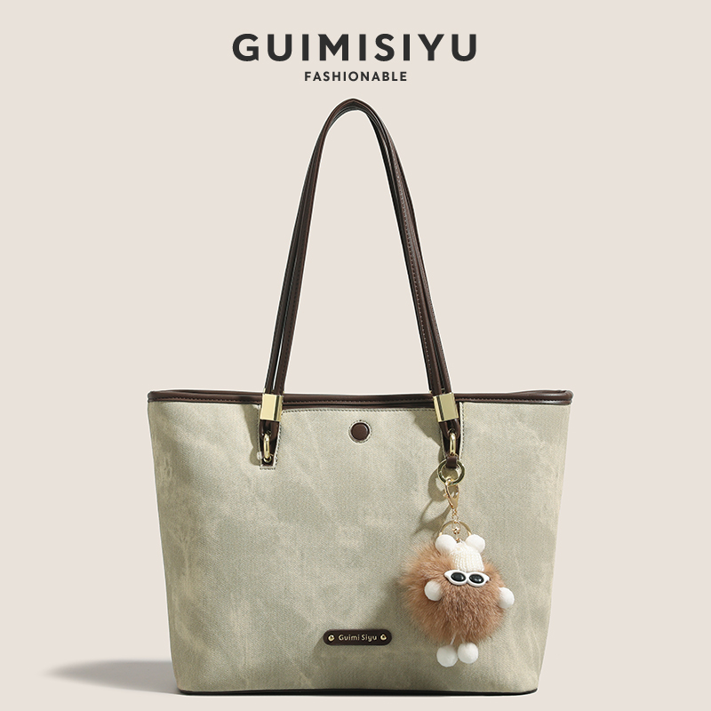 通勤大容量百搭手提腋下托特包