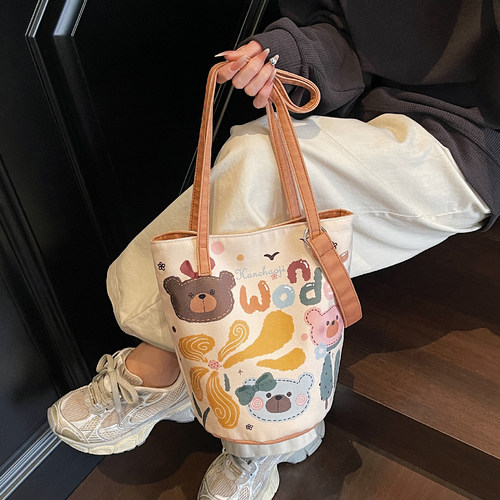 原创设计可爱小狗帆布包