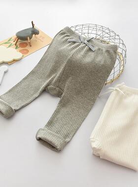 春秋男女宝宝大屁屁单婴儿外穿休闲PP打底长裤百搭弹力0-1岁洋气2