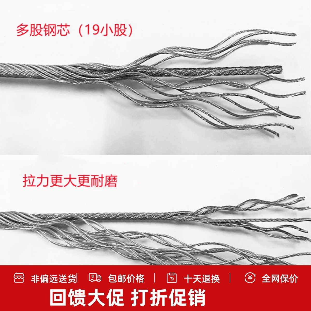 起重吊机用防旋转6mm镀锌钢丝绳