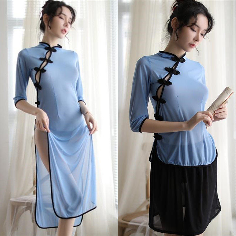 夜色行小短裙无内秋冬红色超薄连衣裙丝袜短裙超短裙超mini裙