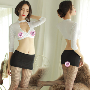 夜色行秋冬红色超薄连衣裙丝袜短裙超短裙超mini裙a字裙 教师冰丝