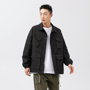 2026春季新款男装日系潮牌复古多口袋工装外套宽松夹克JK372-F145图片