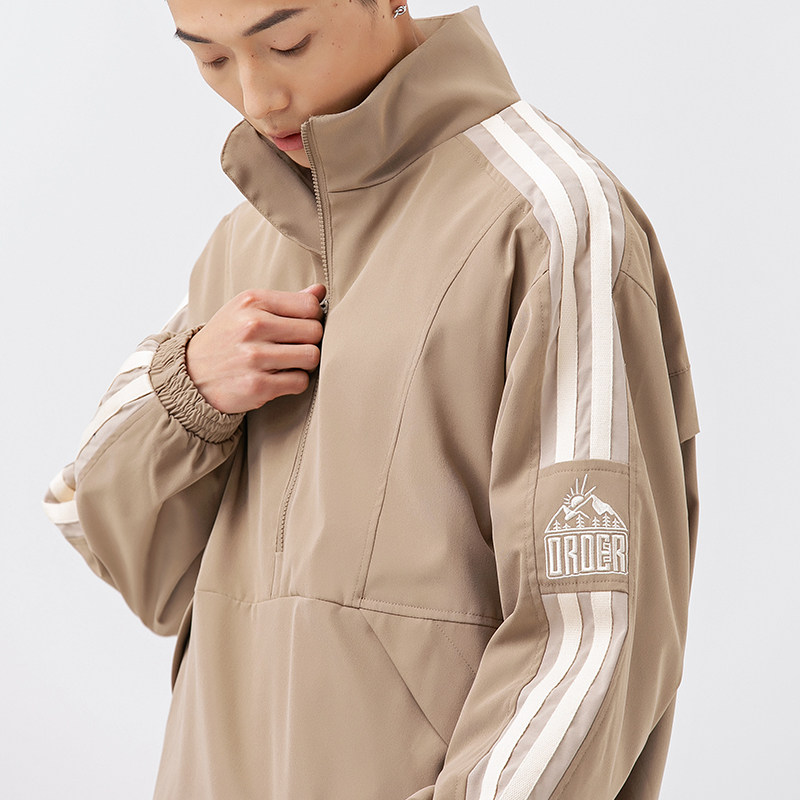 2026春季新款男装日系潮流半拉链立领宽松休闲夹克外套JK352-F135,男装夹克,电商A101（原外27）