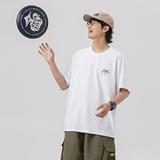 2026夏季新款男装日系潮牌后背趣味字母印花短袖圆领T恤T816-F38，男装T恤，电商A101（原外27）