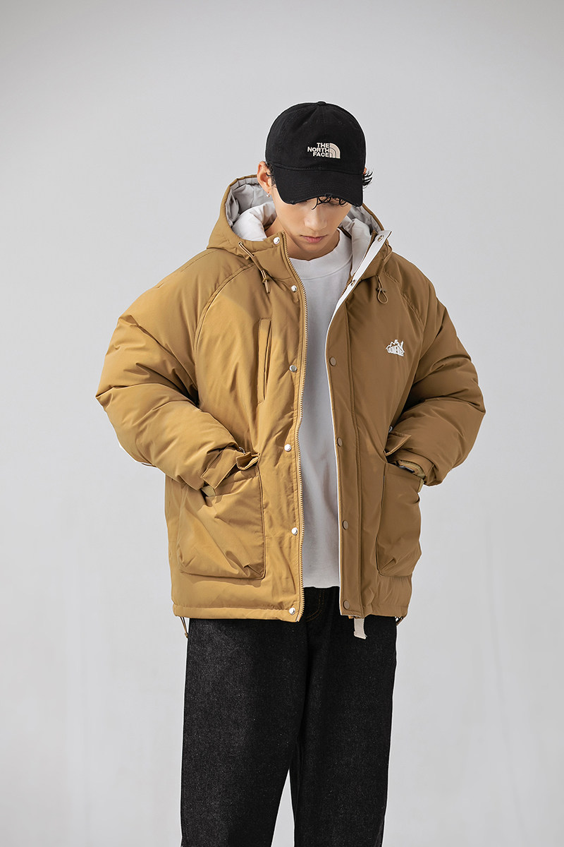2026冬季新款男装日系原创宽松工装连帽外套加厚棉服MY338-F205,男装棉衣,电商A101（原外27）