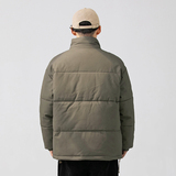 2026冬季新款男装日系字母印花立领加厚皮衣棉服外套MY350-F205，男装皮衣，电商A101（原外27）