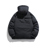2026冬季新款男日系潮牌纯色宽松休闲连帽棉服加厚外套MY326-F195，男装棉衣，电商A101（原外27）