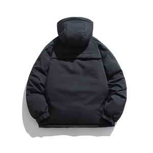 2026冬季新款男日系潮牌纯色宽松休闲连帽棉服加厚外套MY326-F195图片