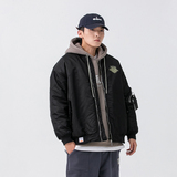 2026冬季新款男日系潮牌飞行员棒球领棉服工装加厚外套MY280-F165，男装棉衣，电商A101（原外27）