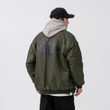 2026冬季新款男日系潮牌飞行员棒球领棉服工装加厚外套MY280-F165，男装棉衣，电商A101（原外27）