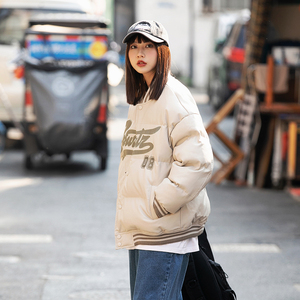 2026冬季新款男装日系潮牌字母刺绣棒球服棉衣加厚外套MY268-F195图片