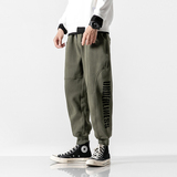 2024冬装日系加绒加厚束脚裤印花运动卫裤休闲裤子男P620-F95，男装休闲裤，电商A213