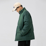 2026冬季新款男装日系字母印花立领加厚皮衣棉服外套MY350-F205，男装皮衣，电商A101（原外27）