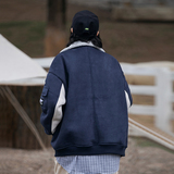 2026冬季新款男装日系复古潮流贴布宽松鹿皮绒加厚外套MY306-F215，女装短外套，电商A101（原外27）