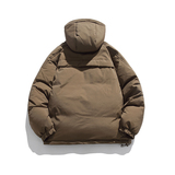 2026冬季新款男日系潮牌纯色宽松休闲连帽棉服加厚外套MY326-F195，男装棉衣，电商A101（原外27）