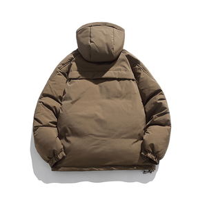 2026冬季新款男日系潮牌纯色宽松休闲连帽棉服加厚外套MY326-F195图片
