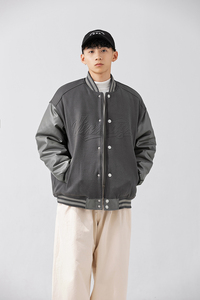 2026冬季新款男装日系潮流拼接棒球领加厚外套棉服JHJK298-F175图片