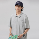 2026夏季新款男装日系后背字母印花假两件polo衫短袖T恤PL60-F60，男装T恤，电商A101（原外27）