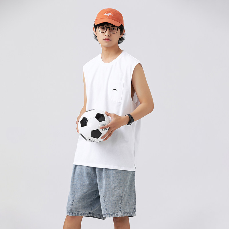 2026夏季新款男装日系原创宽松纯色背心无袖T恤坎肩BX02-F40,男装背心/马甲,电商A101（原外27）