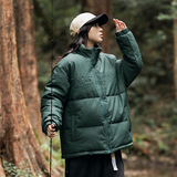 2026冬季新款男装日系字母印花立领加厚皮衣棉服外套MY350-F205，男装皮衣，电商A101（原外27）
