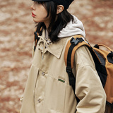 2026春季新款男装日系潮牌假两件工装连帽宽松夹克外套JK382-F155，男装夹克，电商A101（原外27）