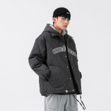 2026冬新款男日系字母刺绣菱形格翻领加厚棉衣宽松外套MY270-F155，男装棉衣，电商A101（原外27）