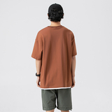 2026夏季新款男日系潮流字母印花假两件短袖宽松圆领T恤T852-F43，男装T恤，电商A101（原外27）