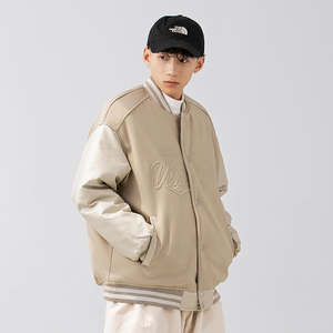 2026冬季新款男装日系潮流拼接棒球领加厚外套棉服JHJK298-F175图片