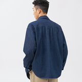 2026春季新款男装日系潮牌长袖条纹牛仔衬衫休闲衬衣CS192-F95，男装衬衫，电商A101（原外27）