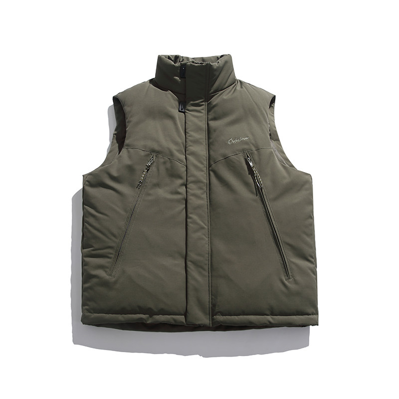 2026冬季新款男装日系潮流宽松纯色加厚棉服马甲外套MJ16-F165,男装棉衣,电商A101（原外27）