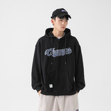 2026秋季新款男日系潮牌字母印花开衫连帽卫衣宽松外套WY306-F105，女装短外套，电商A101（原外27）