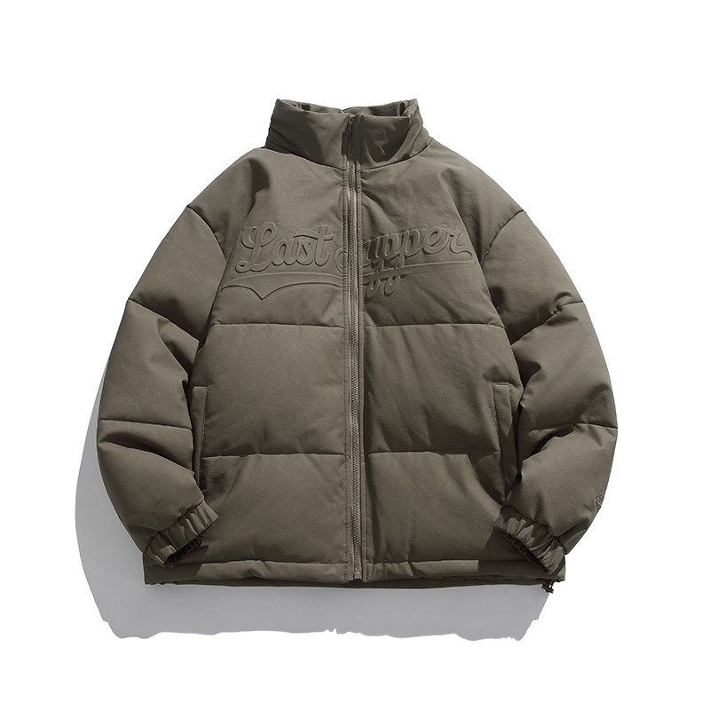 2026冬季新款男装日系字母印花立领加厚皮衣棉服外套MY350-F205,男装皮衣,电商A101（原外27）