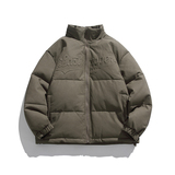 2026冬季新款男装日系字母印花立领加厚皮衣棉服外套MY350-F205，男装皮衣，电商A101（原外27）